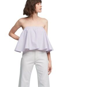 Maeve Anthropologie Madison Strapless Striped Top